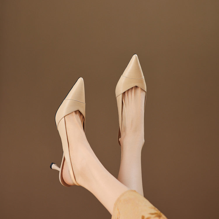 Myla Genuine Leather Heels