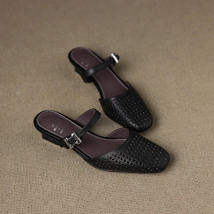 Nilda Genuine Leather Mules
