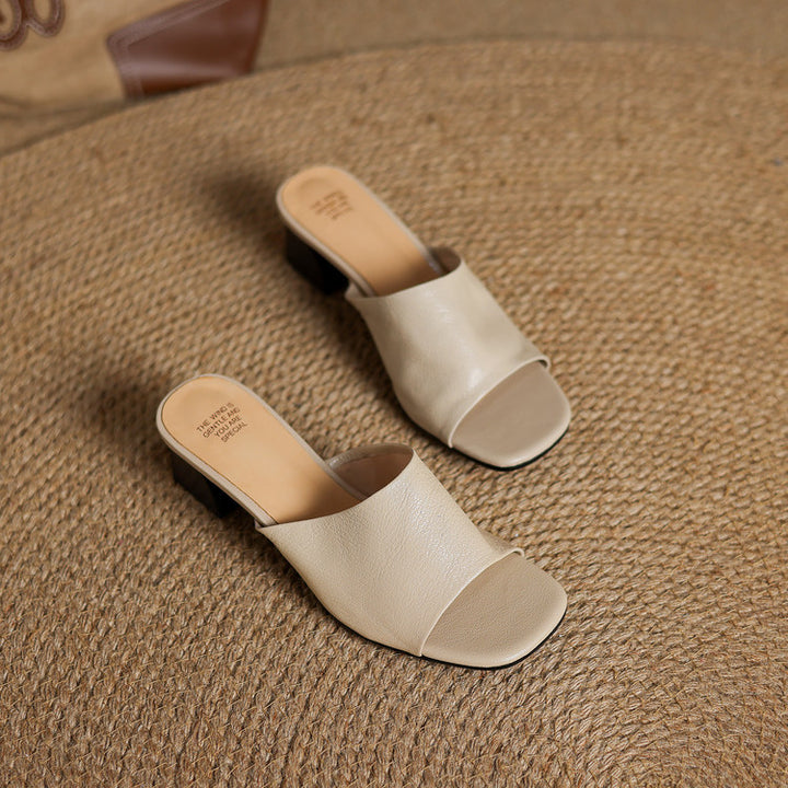 Lomar Genuine Leather Mules