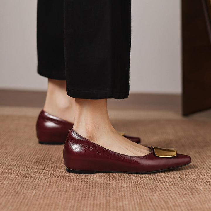 Lorea Genuine Leather Flats
