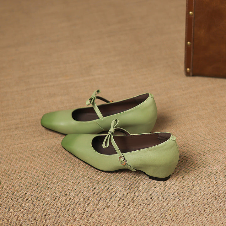 Dalia Genuine Leather Mary Jane Heels