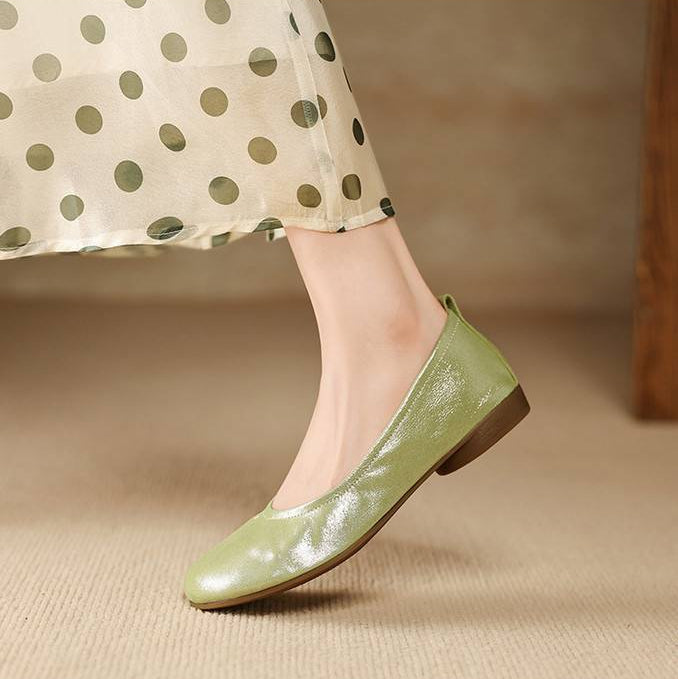 Ozela Genuine Leather Flats