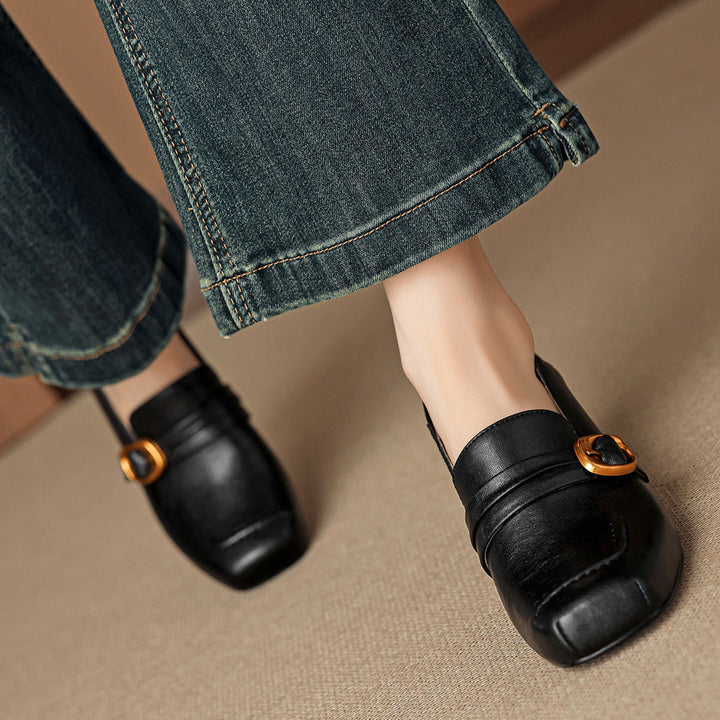 Sazia Genuine Leather Heels