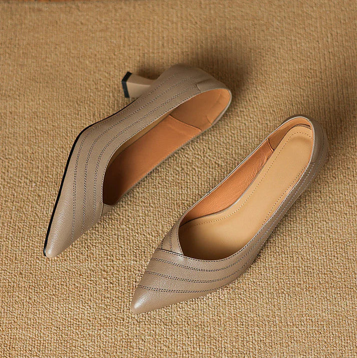 Vela Genuine Leather Heels