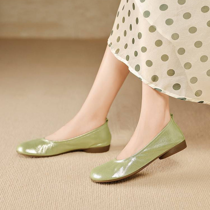 Ozela Genuine Leather Flats