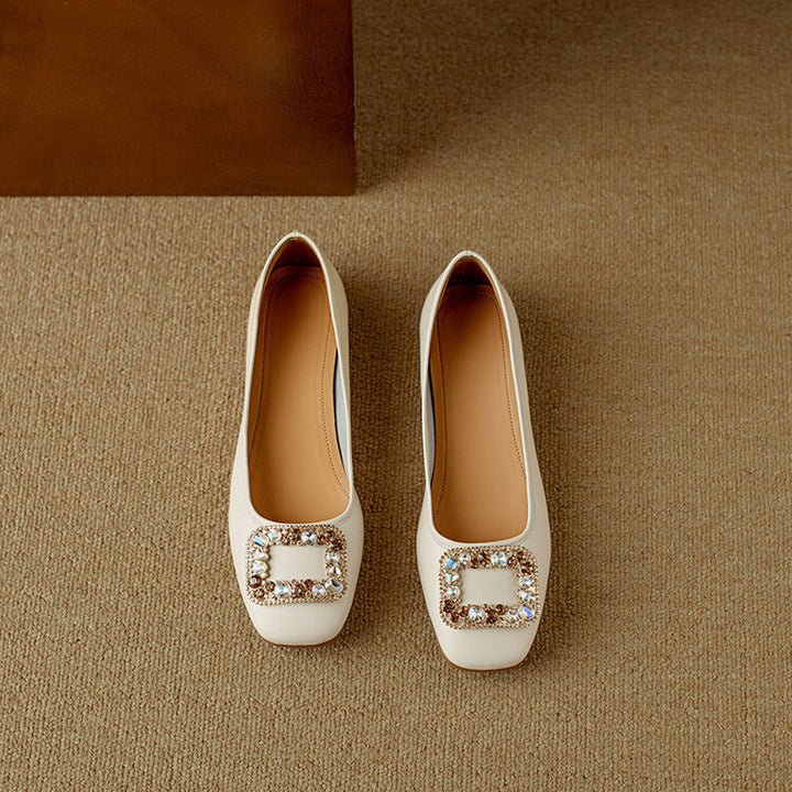 Adela Genuine Leather Flats