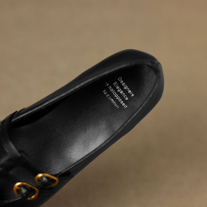 Ceyla Genuine Leather Mary Jane Flats