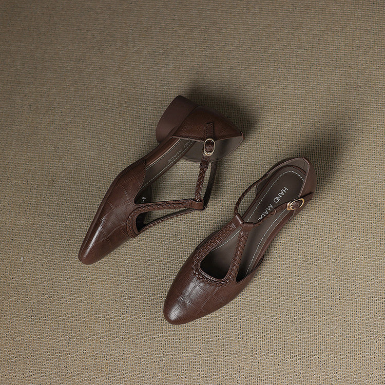 Elira Genuine Leather Pointed Heels