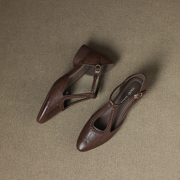 Elira Genuine Leather Pointed Heels