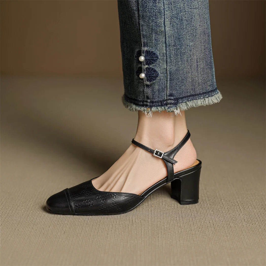 Neiro Genuine Leather Pumps