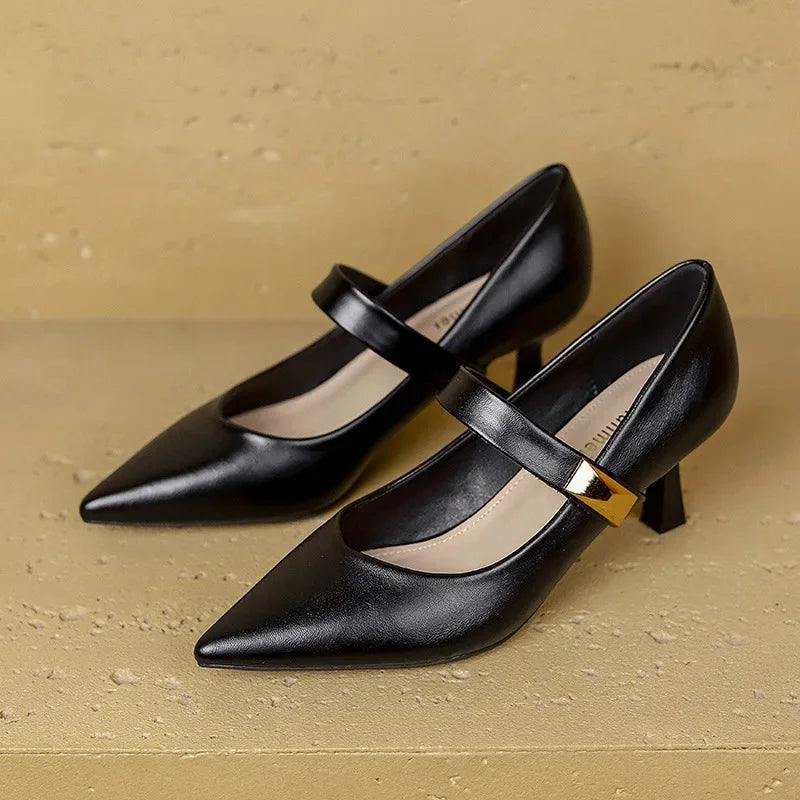 Melta Genuine Leather Heels