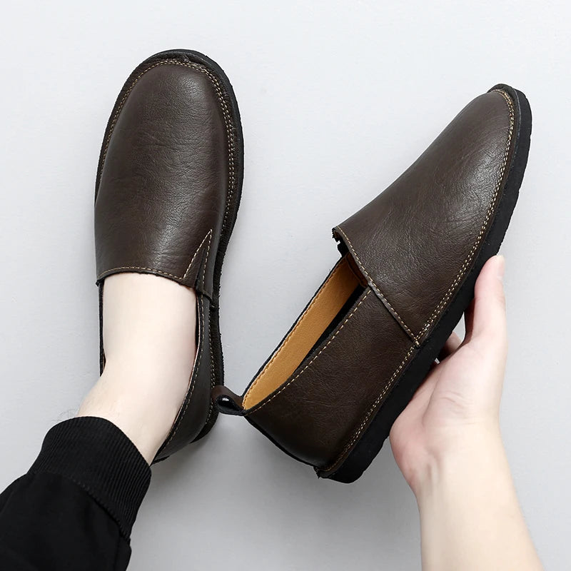 Gabre Genuine Leather Loafers