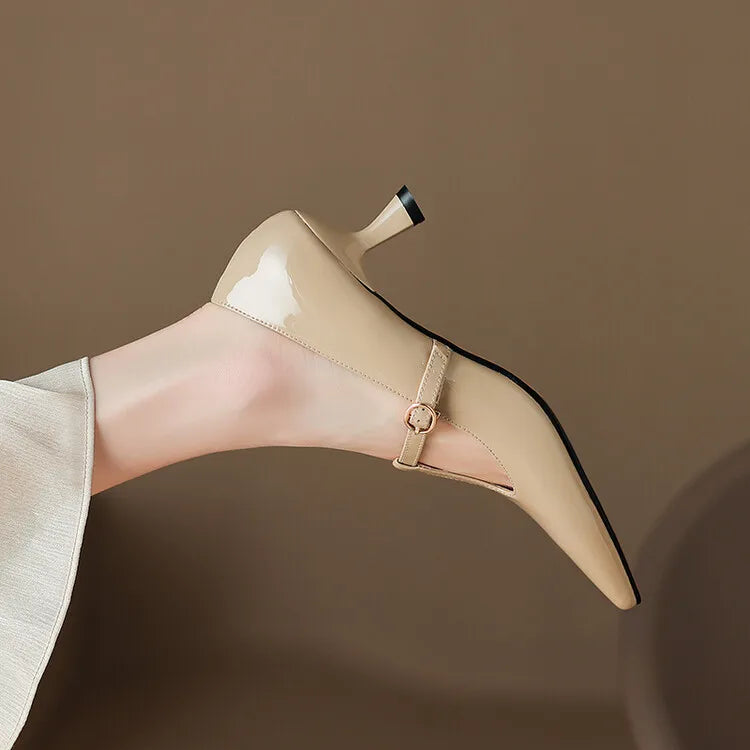 Rabeca Genuine Leather Heels