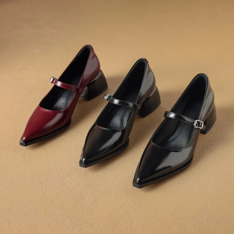 Maden Genuine Leather Heels