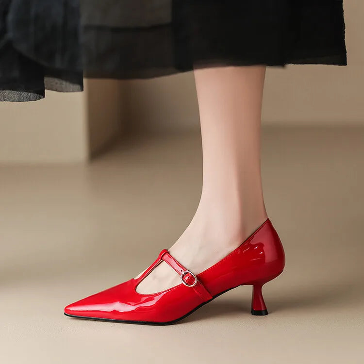 Rabeca Genuine Leather Heels