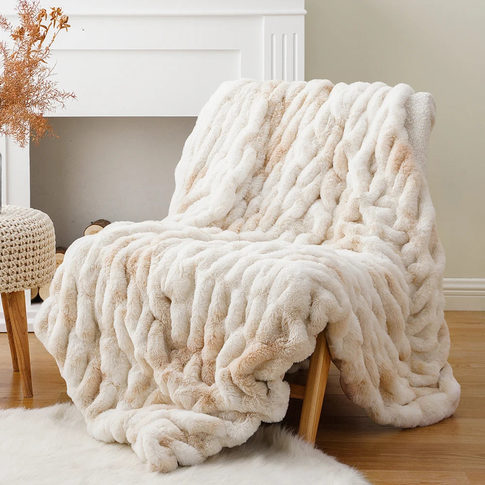 Faux Fur Throw Blanket