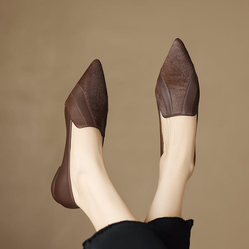 Kiara Genuine Leather Flats