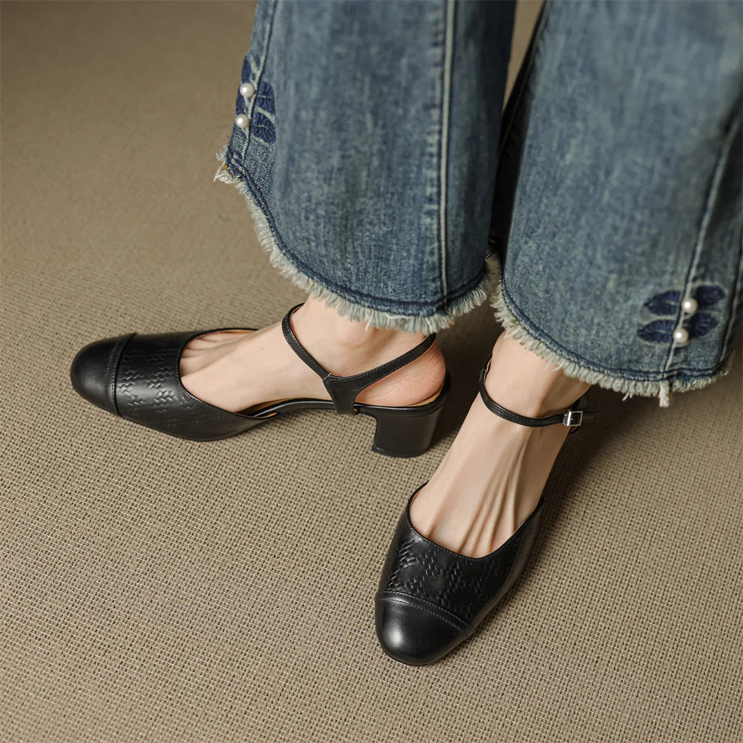Neiro Genuine Leather Pumps