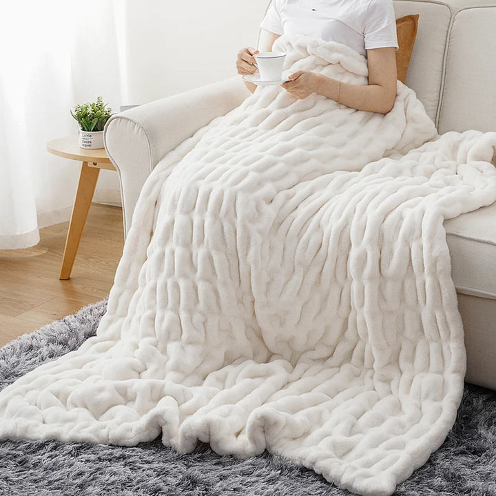 Faux Fur Throw Blanket