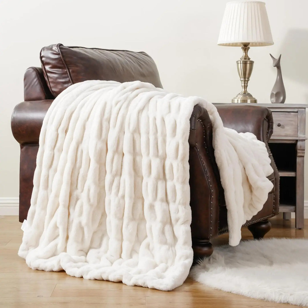 Faux Fur Throw Blanket