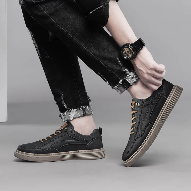 Roux Genuine Leather Sneakers