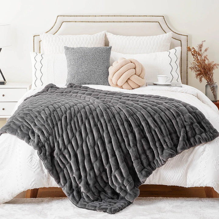 Faux Fur Throw Blanket