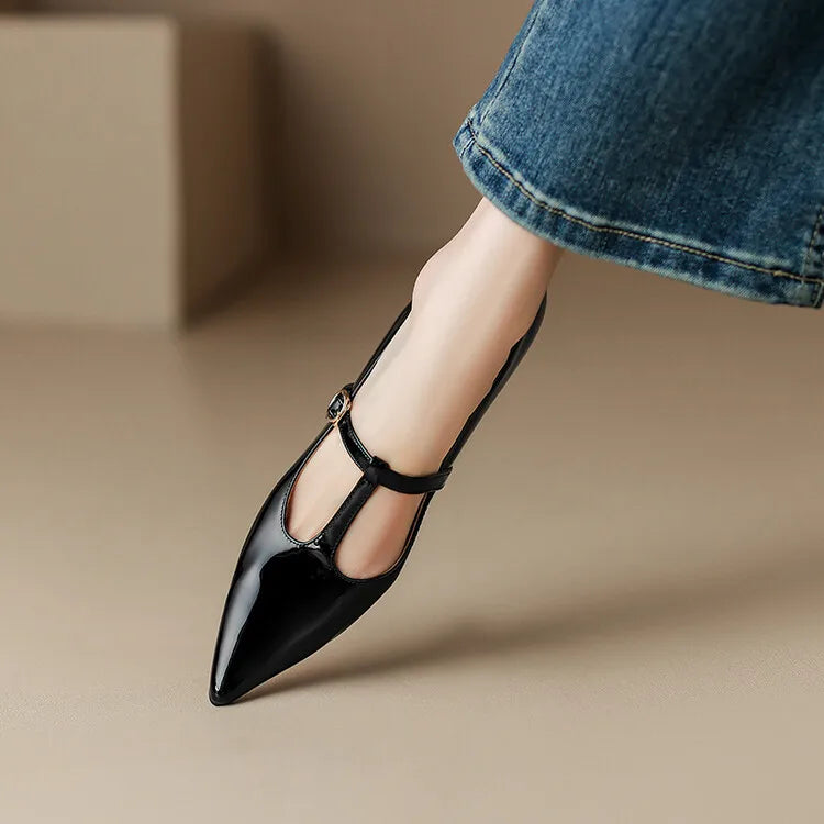 Rabeca Genuine Leather Heels