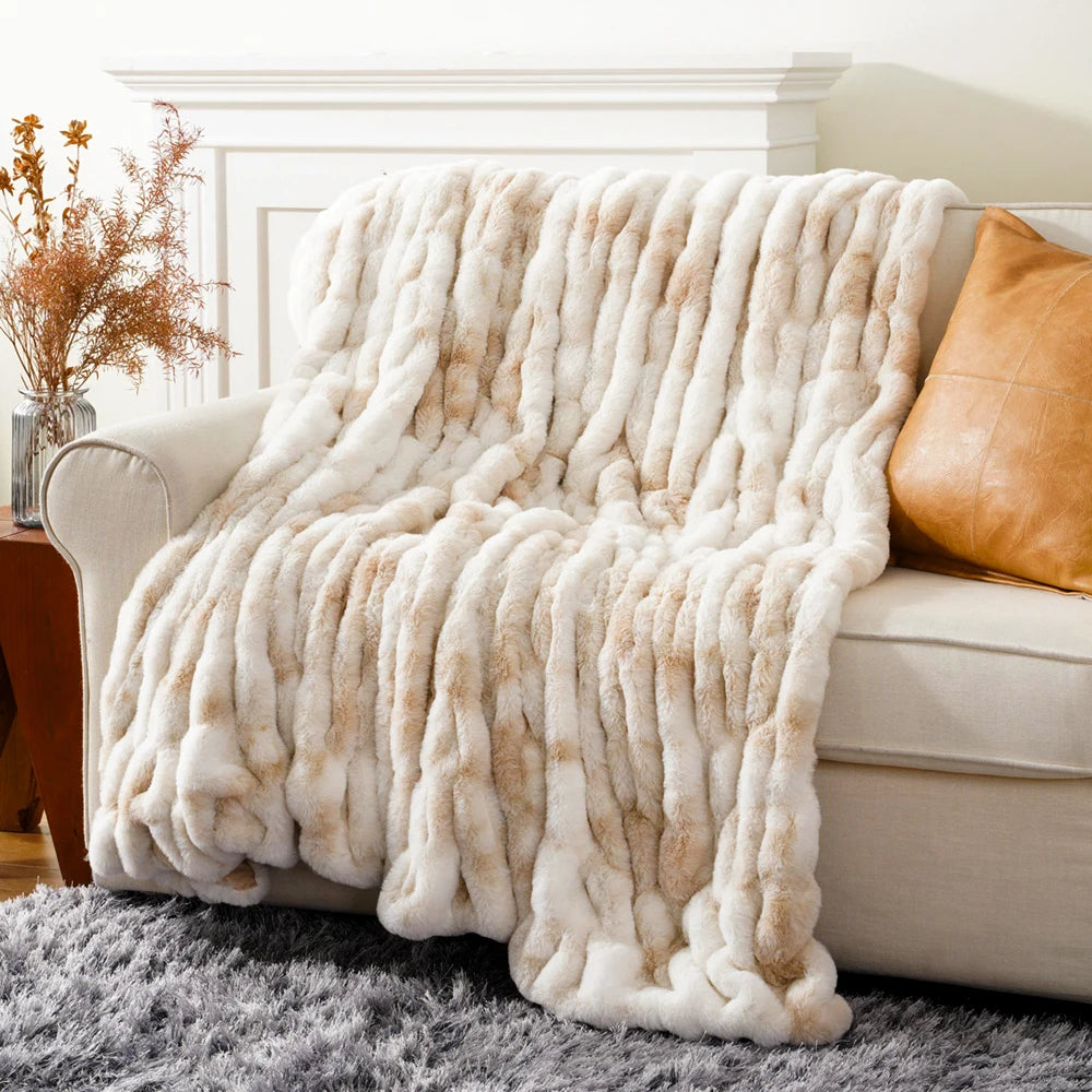 Faux Fur Throw Blanket