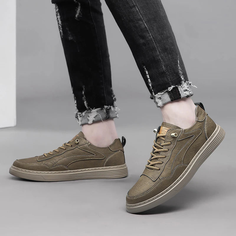 Roux Genuine Leather Sneakers