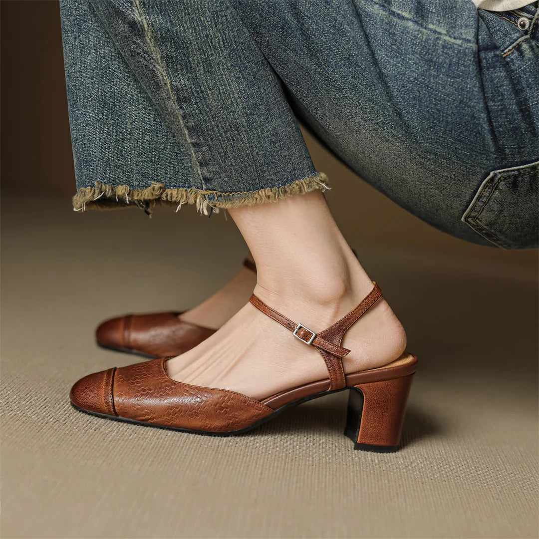 Neiro Genuine Leather Pumps
