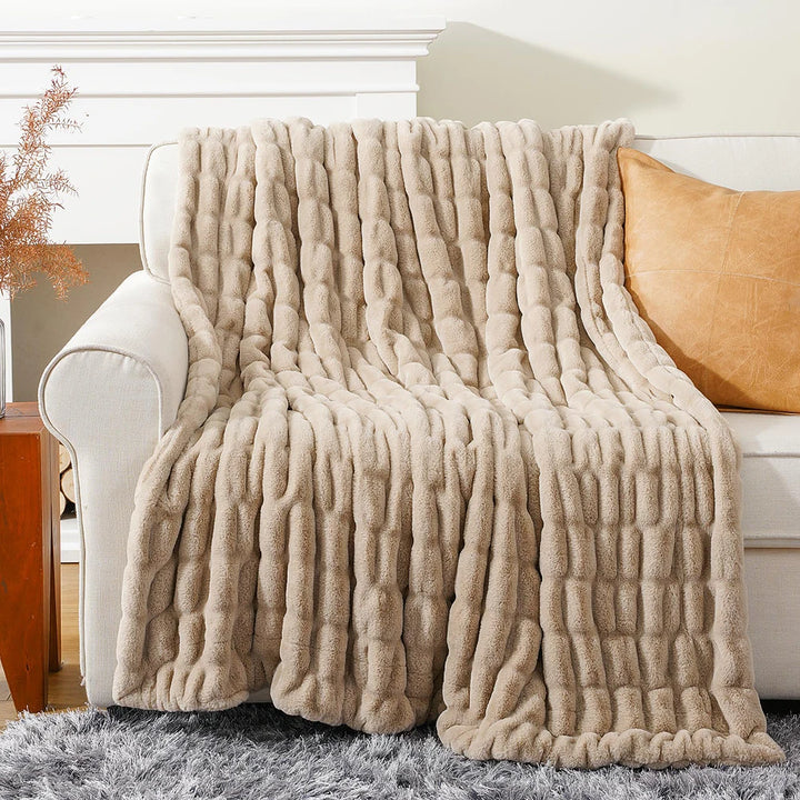 Faux Fur Throw Blanket