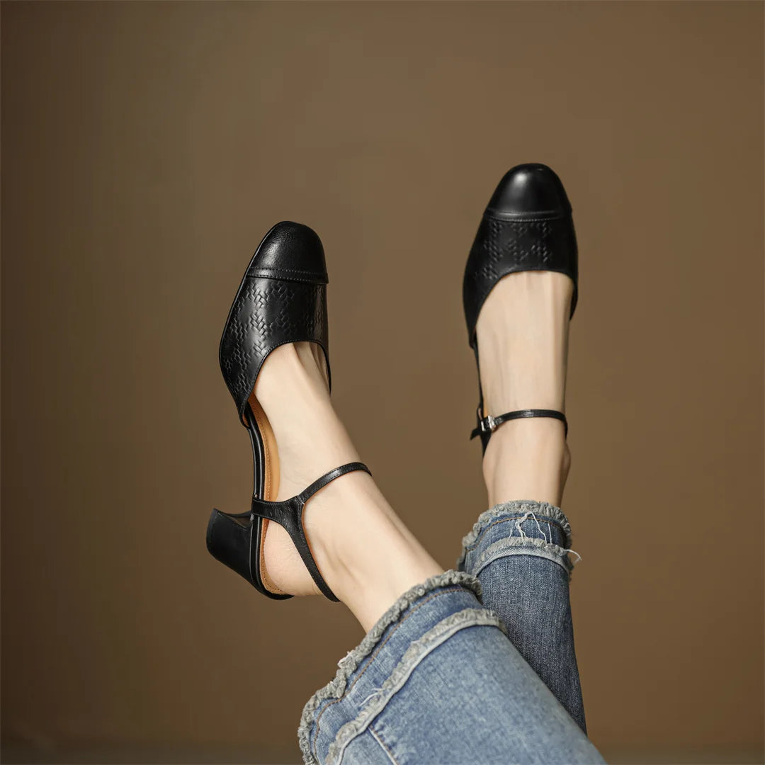 Neiro Genuine Leather Pumps