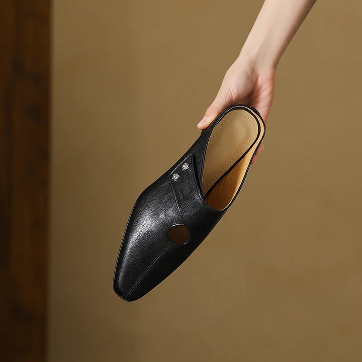 Olga Genuine Leather Mules