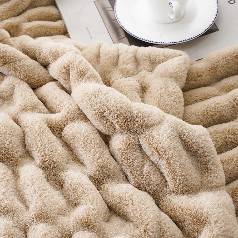 Faux Fur Throw Blanket