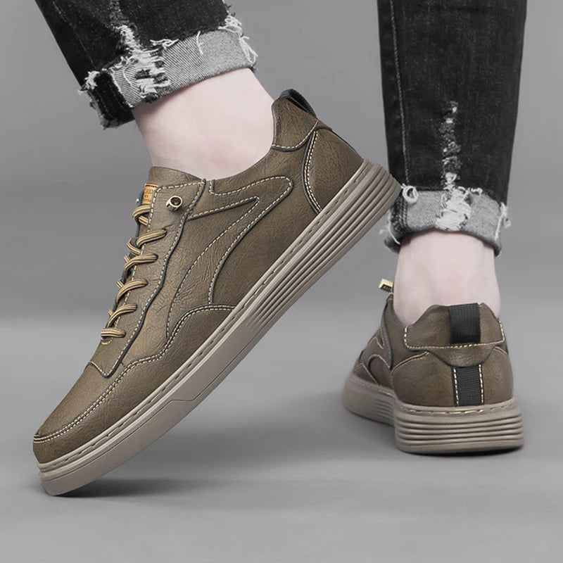 Roux Genuine Leather Sneakers