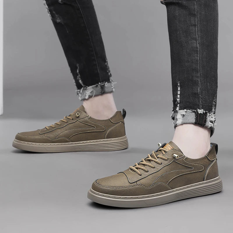 Roux Genuine Leather Sneakers