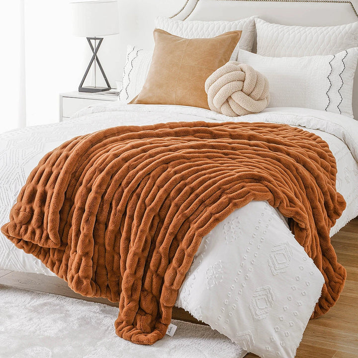 Faux Fur Throw Blanket