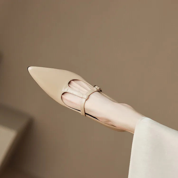 Rabeca Genuine Leather Heels