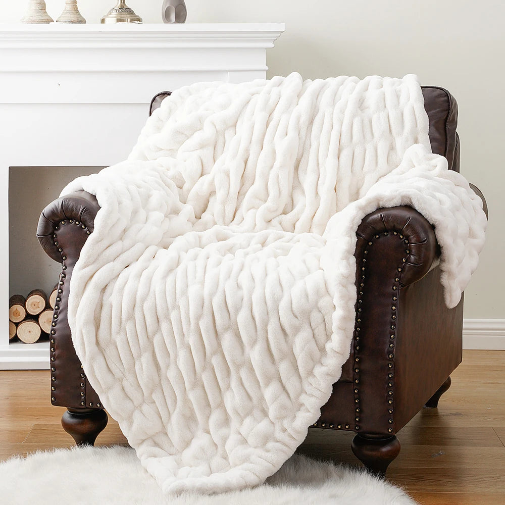 Faux Fur Throw Blanket