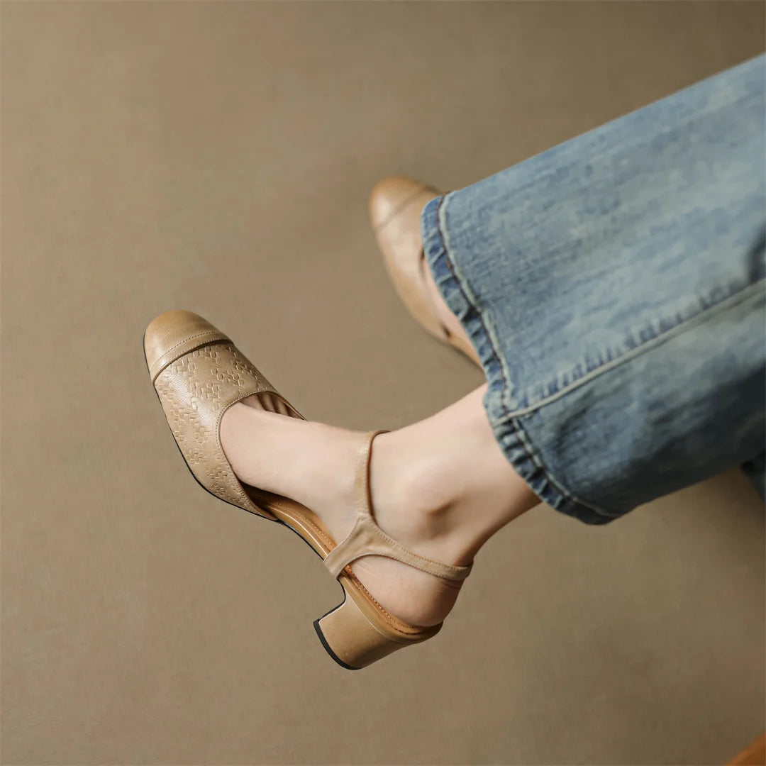 Neiro Genuine Leather Pumps