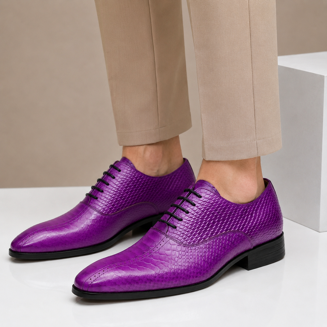 Caspian Cowhide Leather Oxfords — photo 2