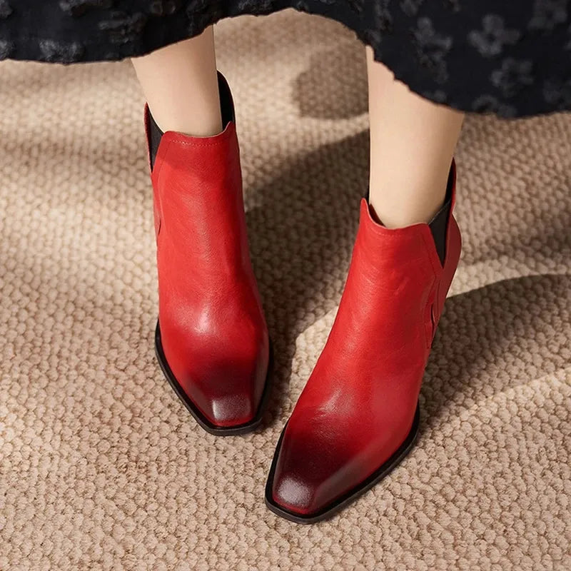 Petra Natural Leather Boots — photo 1