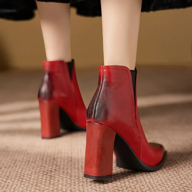 Petra Natural Leather Boots — photo 3