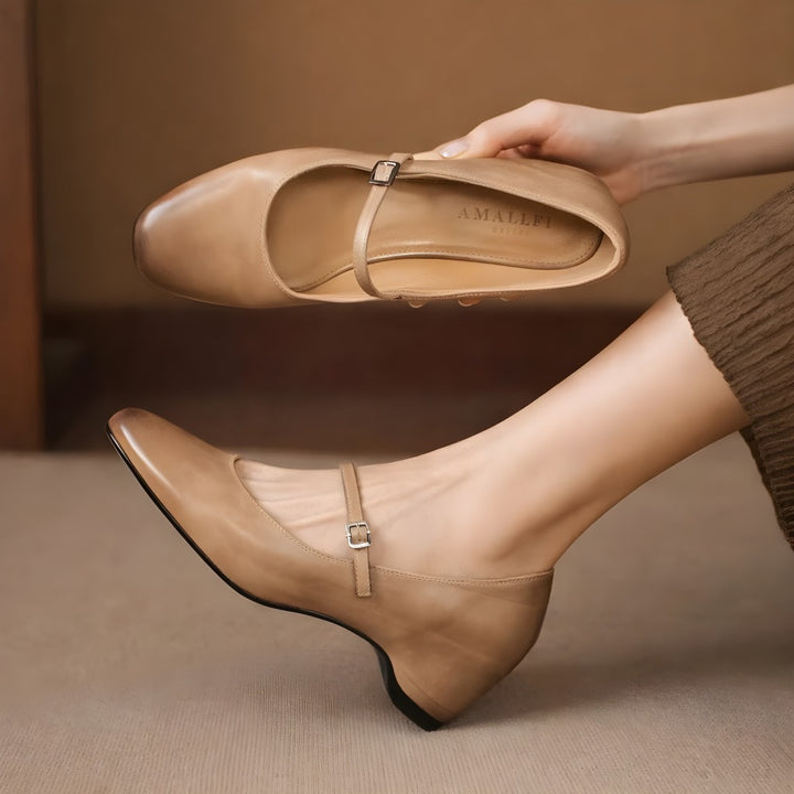 Ryla Genuine Leather Pumps