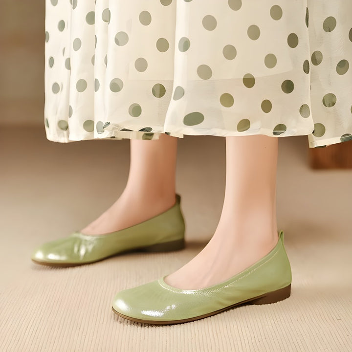 Ozela Genuine Leather Flats