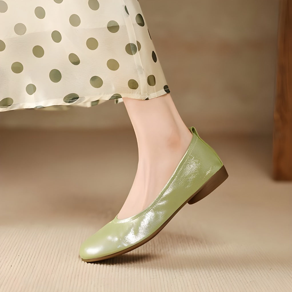 Ozela Genuine Leather Flats