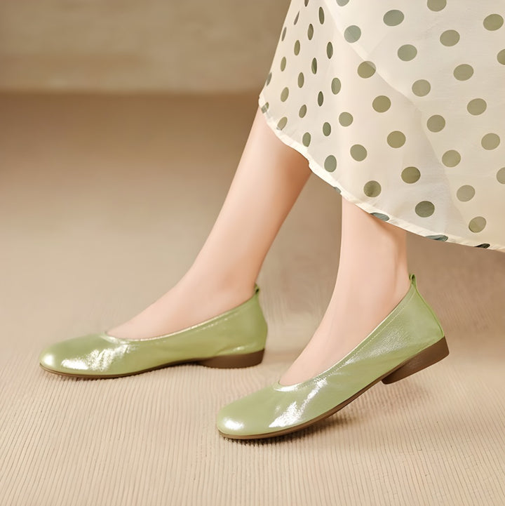 Ozela Genuine Leather Flats