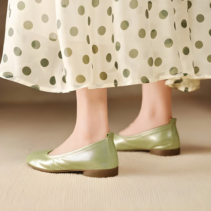 Ozela Genuine Leather Flats