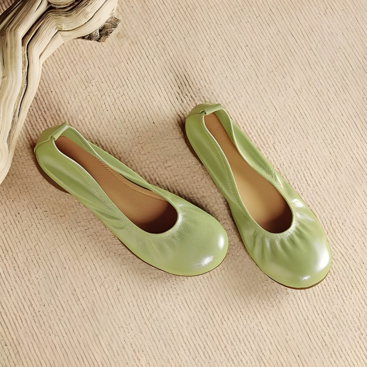 Ozela Genuine Leather Flats
