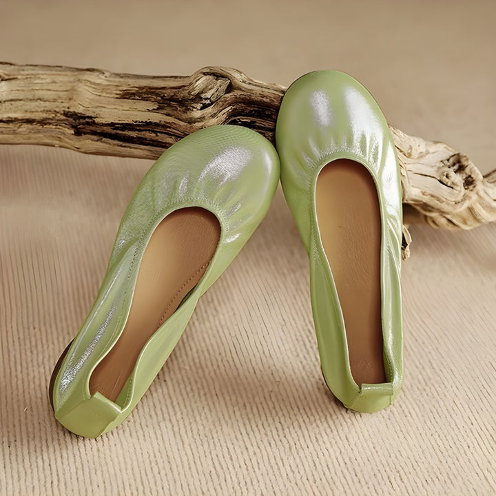 Ozela Genuine Leather Flats